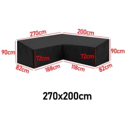 15 sizes Corner Outdoor Sofa Cover Garden Rattan Corner Furniture Cover V Shape L ShapeWaterproof Sofa Protect Set Dust Covers
