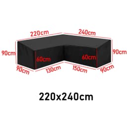 15 sizes Corner Outdoor Sofa Cover Garden Rattan Corner Furniture Cover V Shape L ShapeWaterproof Sofa Protect Set Dust Covers