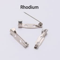 50pcs/lot 15 20 25 30 35 40mm Metal Safety Brooch Clip Base Pins Blank Bases Settings Brooch For DIY Jewelry Making Supplies