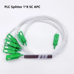 5pcs 10pcs Opitc Fiber Splitter 1x2 1×4 1×8 1×16 1×32 Optical Fiber Connector Tube Splitter SC APC Connector Splitter Connector