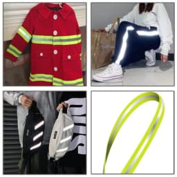 Reflective Tape For Chothing Safety Fabric Webbing Trim Strip Sew On