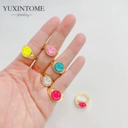 24K Gold-Plated /Silver Enamel Ring Slim Round Women Luxury Green /Purple/Pink Zircon CZ Rings Wedding Anniversary Fine Jewelry