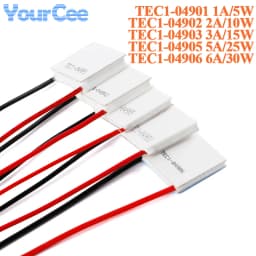 5pcs/1pc TEC1-04901 04902 04903 04905 04906 5V Semiconductor Refrigerator Thermoelectric Cooler Peltier DIY 1A 2A 3A 5A 6A