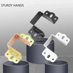 4PC/lot Cold Rolled Steel Bedstead Fixed Accessories Bed Beam Hook Up Corner Bracket Wardrobe Beams Connector Furniture Hardware