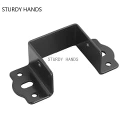 4PC/lot Cold Rolled Steel Bedstead Fixed Accessories Bed Beam Hook Up Corner Bracket Wardrobe Beams Connector Furniture Hardware