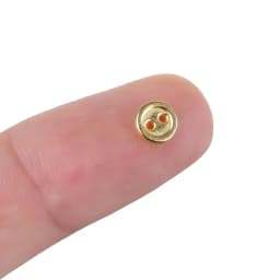 50 Pcs/lot Mini Metal Buttons 3mm/4mm/5mm Handmade Cute DIY doll clothes round buttons Miniature Doll Clothes Accessories