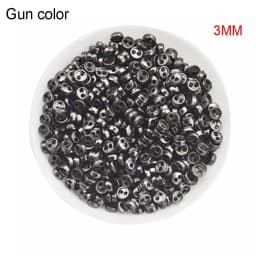 50 Pcs/lot Mini Metal Buttons 3mm/4mm/5mm Handmade Cute DIY doll clothes round buttons Miniature Doll Clothes Accessories