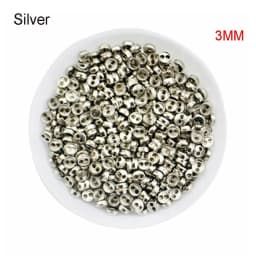 50 Pcs/lot Mini Metal Buttons 3mm/4mm/5mm Handmade Cute DIY doll clothes round buttons Miniature Doll Clothes Accessories
