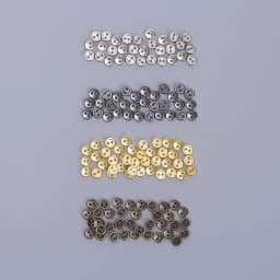 50 Pcs/lot Mini Metal Buttons 3mm/4mm/5mm Handmade Cute DIY doll clothes round buttons Miniature Doll Clothes Accessories