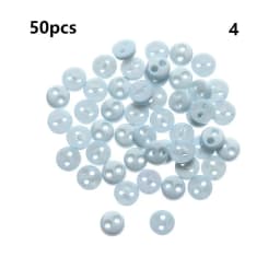 50 Pcs/lot Mini Metal Buttons 3mm/4mm/5mm Handmade Cute DIY doll clothes round buttons Miniature Doll Clothes Accessories