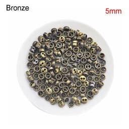50 Pcs/lot Mini Metal Buttons 3mm/4mm/5mm Handmade Cute DIY doll clothes round buttons Miniature Doll Clothes Accessories