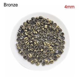 50 Pcs/lot Mini Metal Buttons 3mm/4mm/5mm Handmade Cute DIY doll clothes round buttons Miniature Doll Clothes Accessories
