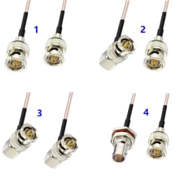 BNC Male Straight Right Angle To BNC Male Female 75 Ohm RG179 Pigtail Cable for HD-SDI 3G-SDI Vedio CCTV Camera Camcorder