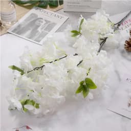Artificial Cherry Blossom Pink White Cherry Tree Silk Flower Spring Cherry DIY Bonsai Arch Wedding Props Home Decoration