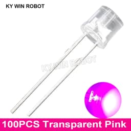 100pcs 5mm Flat Top White Red Yellow Blue Green Assorted Kit Lamp Diode LED Ultra Bright Bulbs Emitting Diodes F5 5 mm DIY Light