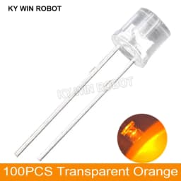 100pcs 5mm Flat Top White Red Yellow Blue Green Assorted Kit Lamp Diode LED Ultra Bright Bulbs Emitting Diodes F5 5 mm DIY Light
