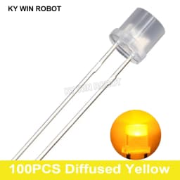 100pcs 5mm Flat Top White Red Yellow Blue Green Assorted Kit Lamp Diode LED Ultra Bright Bulbs Emitting Diodes F5 5 mm DIY Light