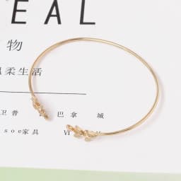 New Pulseiras Double Leaves Open Charm Cuff Bracelets & Bangles for Women Simple Jewelry Gift Mujer Bracciali Bijoux