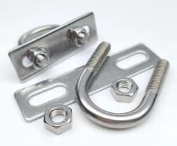 U Bolt M6 M8 304 Stainless Steel Fillet U-clip With Baffle Nut Combination U-shaped Buckle Bolt U-shaped Screw U Pipe Clamp
