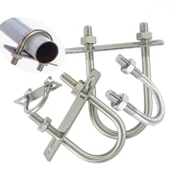 U Bolt M6 M8 304 Stainless Steel Fillet U-clip With Baffle Nut Combination U-shaped Buckle Bolt U-shaped Screw U Pipe Clamp