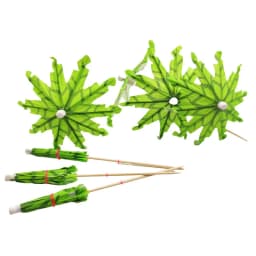 20/50PCS Coconut Tree Watermelon Paper Umbrella Cocktail Parasols Drink Fruit Picks Cake Topper Birthday Party DIY Home Supplies