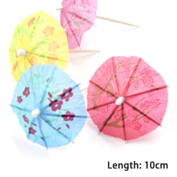 20/50PCS Coconut Tree Watermelon Paper Umbrella Cocktail Parasols Drink Fruit Picks Cake Topper Birthday Party DIY Home Supplies