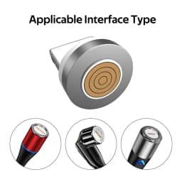 NNBILI 12th Generation Magnetic Cable Plug Round Fast Charging Adapter Tips For iPhone XS Samsung Huawei Xiaomi Magnet Charger