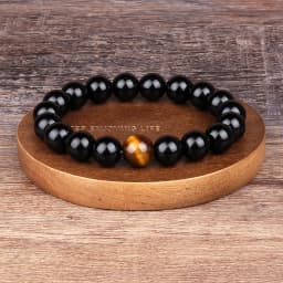 Fashion Obsidian Tiger Eye Stone Bracelets for Men New Natural Stone Beads Man Bracelet Men Charm Yoga Jewelry Gift 2022 Pulsera