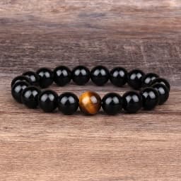 Fashion Obsidian Tiger Eye Stone Bracelets for Men New Natural Stone Beads Man Bracelet Men Charm Yoga Jewelry Gift 2022 Pulsera