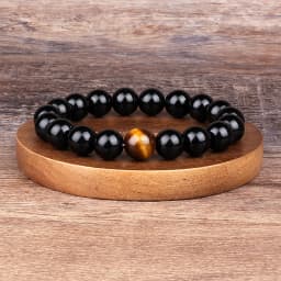 Fashion Obsidian Tiger Eye Stone Bracelets for Men New Natural Stone Beads Man Bracelet Men Charm Yoga Jewelry Gift 2022 Pulsera
