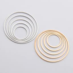 20-50pcs Round Diameter 8-40mm Hoops Earrings Wires Connectors Closed Rings For DIY Pendant Jewelry Making Accessories Supplies