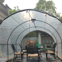 0.1mm Transparent  PE Film Rainproof Tarpaulin Balcony Plants Keep Warm Garden Furniture Pergola Rain Cover Canopy Awnings