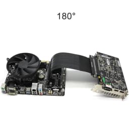 PCIe Riser Cable Graphics Card Extension Cable PCI Express Riser Shielded Extender with Antijam for GPU