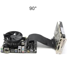 PCIe Riser Cable Graphics Card Extension Cable PCI Express Riser Shielded Extender with Antijam for GPU