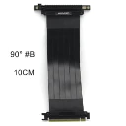PCIe Riser Cable Graphics Card Extension Cable PCI Express Riser Shielded Extender with Antijam for GPU