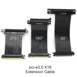PCIe Riser Cable Graphics Card Extension Cable PCI Express Riser Shielded Extender with Antijam for GPU