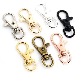 5-10pcs Snap Hook Trigger Clips Buckles For Keychain Lobster Lobster Clasp Hooks for Necklace Key Ring Clasp Jewelry Supplies