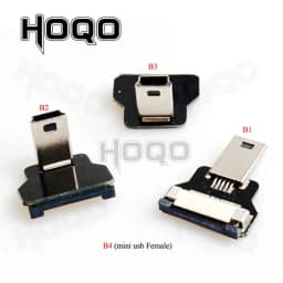 Hoqo Flexible Flat Cable For Raspberry Pi Type-C Mini/Micro USB Extension Ribbon FFC FPV Slim Flat Soft Flexible FPC Charge FPV