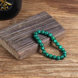 Fashion Malachite Beads Bracelet 4/6/8/10mm Natural Stone Peacock Malachite Beaded Handmade Bracelet Bangles Jewelry Women Men
