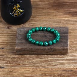 Fashion Malachite Beads Bracelet 4/6/8/10mm Natural Stone Peacock Malachite Beaded Handmade Bracelet Bangles Jewelry Women Men