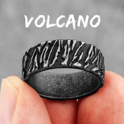 Simple Vintage Black Geometry Stainless Steel Mens Rings Trendy Charm for Male Boyfriend Biker Jewelry Creativity Gift Wholesale