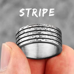 Simple Vintage Black Geometry Stainless Steel Mens Rings Trendy Charm for Male Boyfriend Biker Jewelry Creativity Gift Wholesale