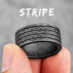 Simple Vintage Black Geometry Stainless Steel Mens Rings Trendy Charm for Male Boyfriend Biker Jewelry Creativity Gift Wholesale