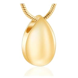 Cremation Jewelry Stainless Steel Water Drop Shape Ashes Necklace Memorial Keepsakes Urn Memorial Ash Keepsake