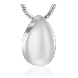 Cremation Jewelry Stainless Steel Water Drop Shape Ashes Necklace Memorial Keepsakes Urn Memorial Ash Keepsake