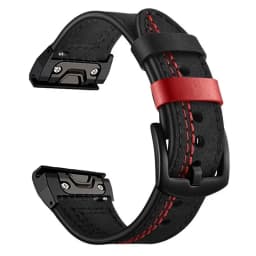 Leather Strap for Garmin Fenix 5X Plus 5 Fenix 6X 6 Fenix 7X Pro 8 Tactix 7 AMOLED Forerunner 965 Quick Release Strap 26mm 22mm