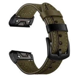 Leather Strap for Garmin Fenix 5X Plus 5 Fenix 6X 6 Fenix 7X Pro 8 Tactix 7 AMOLED Forerunner 965 Quick Release Strap 26mm 22mm