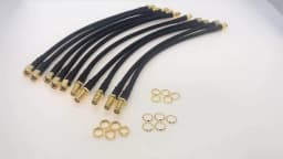 BEVOTOP LMR200 Cable SMA Male to SMA Male Plug 50-3 50ohm Low Loss RF Coaxial Cable Adapter WiFi Antenna Extension Cord Pigtail