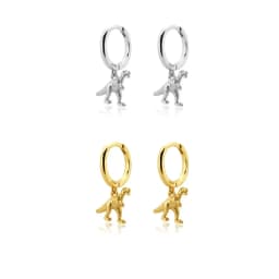 Dinosaur Pendant Pendiente Drop Earring Animal Piercing Ohrringe Jewelry 2025 Rock Punk Chic Jewels