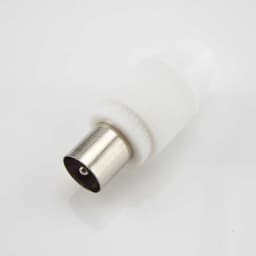 75-5 Free Welding RF Television Male Female Plug 9.5 TV RF Terminal Antenna Connector White Colour 9.5 Video Plug Adapter